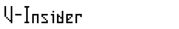 V-Insider font preview